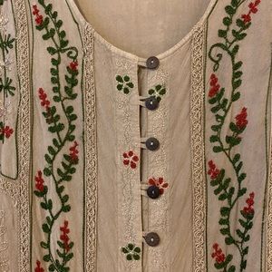 Jessica Taylor 2xl embroidered dress rayon